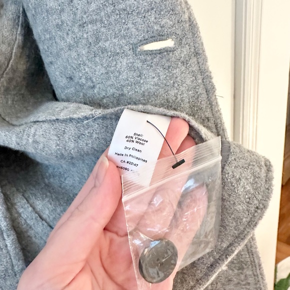 NWT Talbots Wool Double Breasted Peacoat - Picture 6 of 10